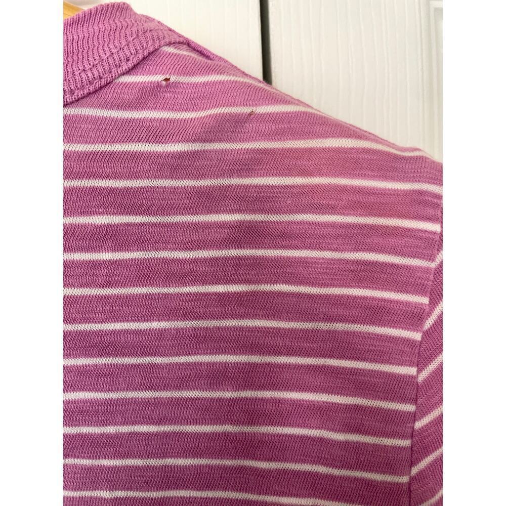 Veronica Beard Annemarie 100% Cotton Long Sleeve Stripe T-Shirt • Size XS ⬇️ - Picture 6 of 6